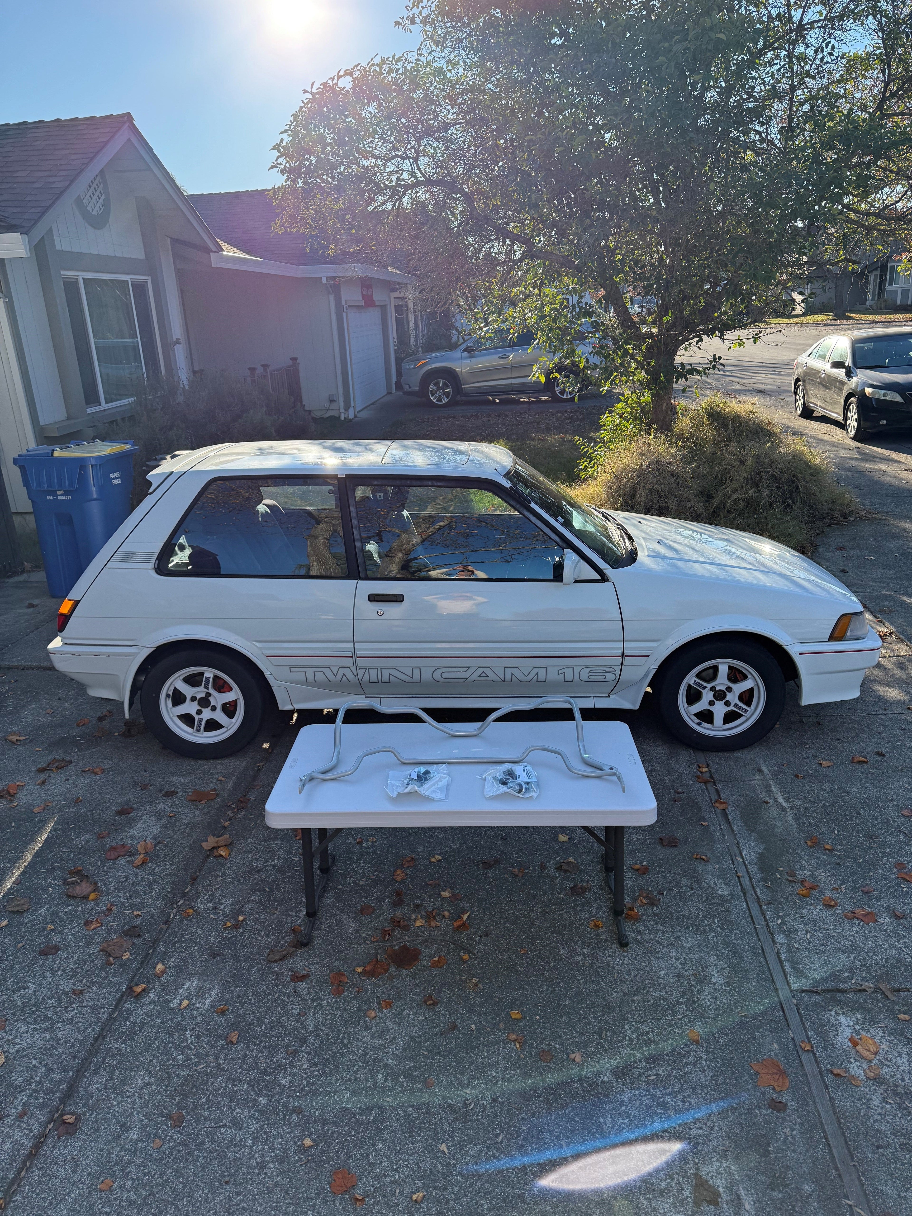 18mm 3 Point Adjustable Rear Sway Bar Kit - AE82 Corolla FX16